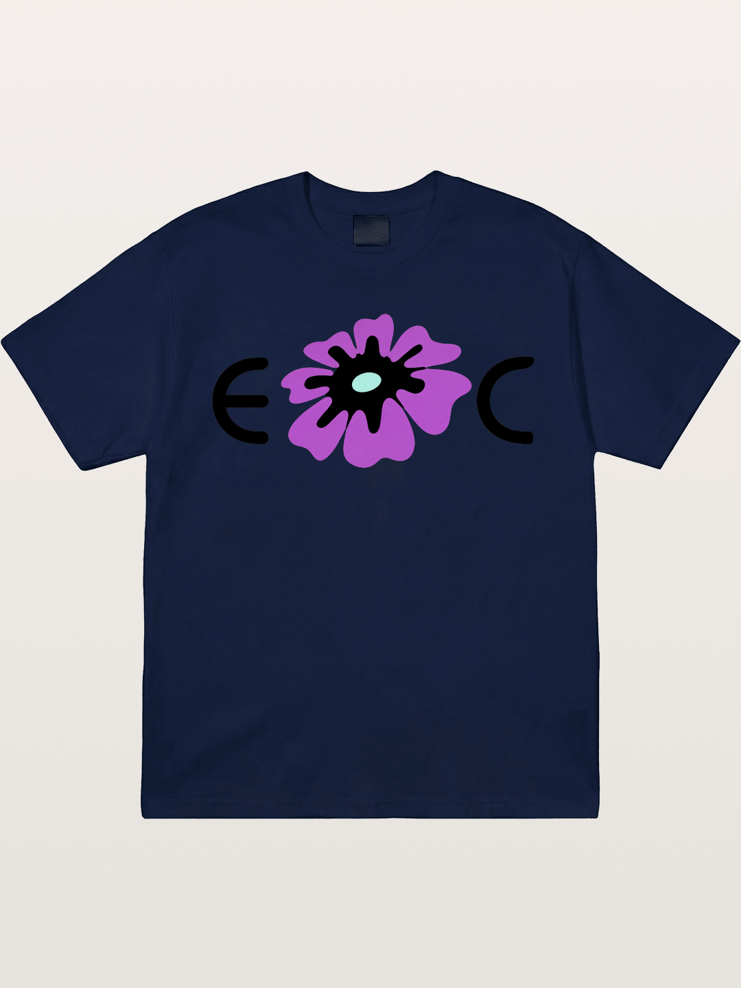Purple EDC Daisy Silhouette Gildan T-shirt
