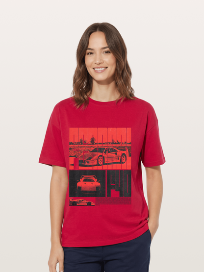 Red F40 Gildan T-shirt