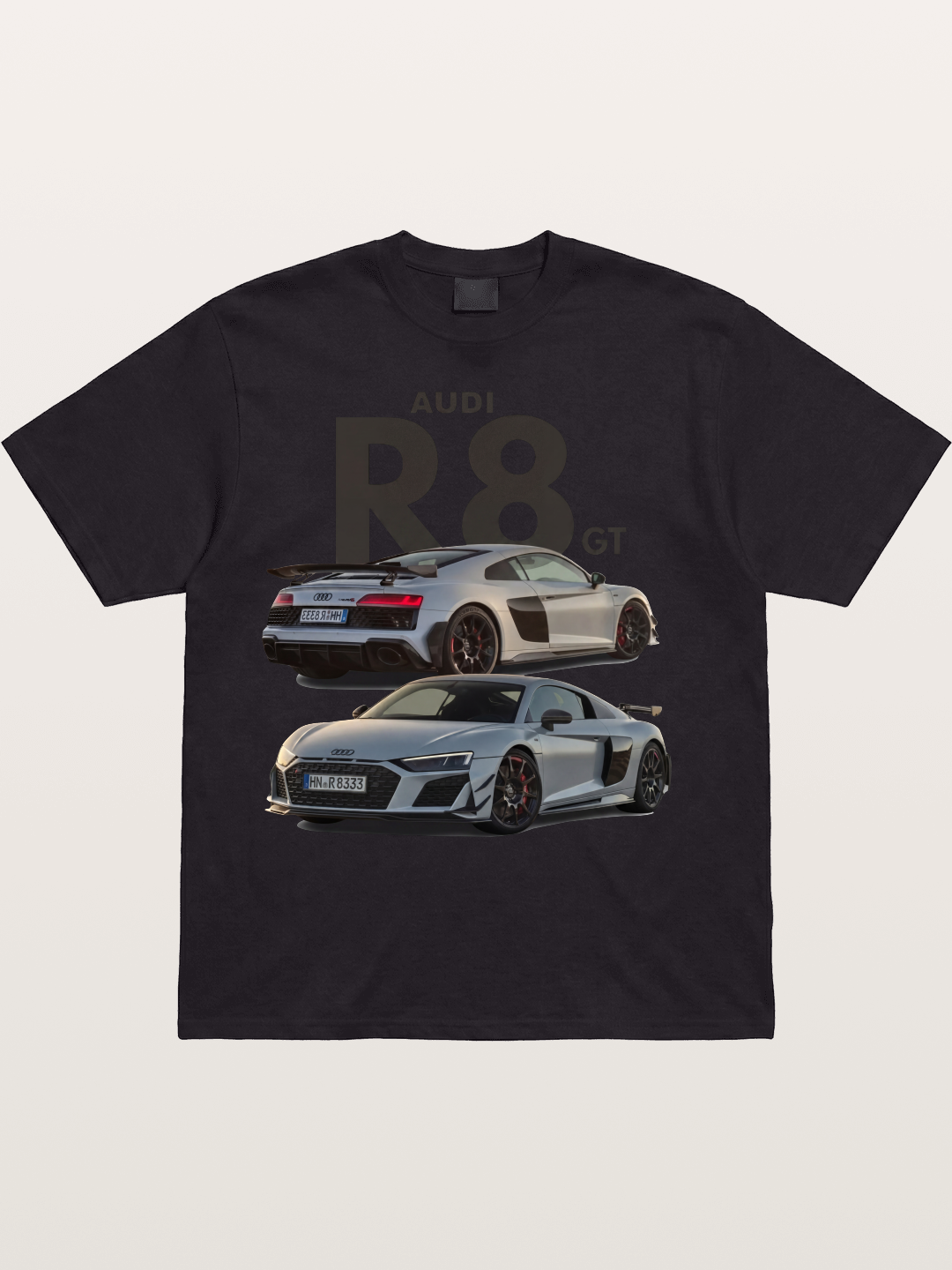 Audi R8 GT Front Rear View Cotton T-shirt