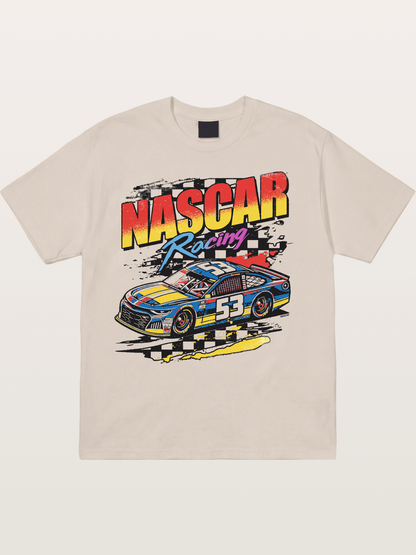 Checkered Flag 53 Cotton T-shirt