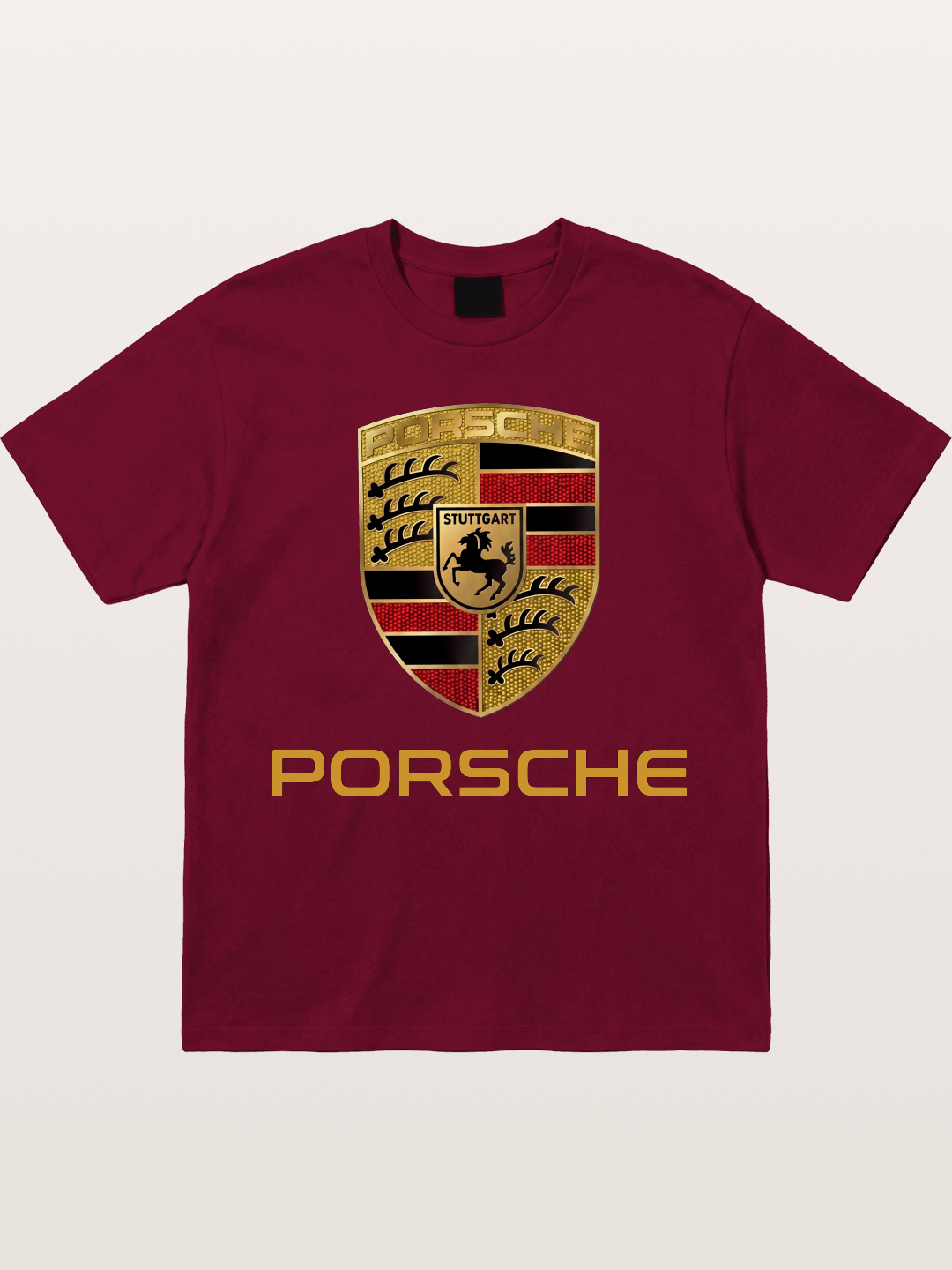 Porsche Golden Emblem Gildan T-shirt
