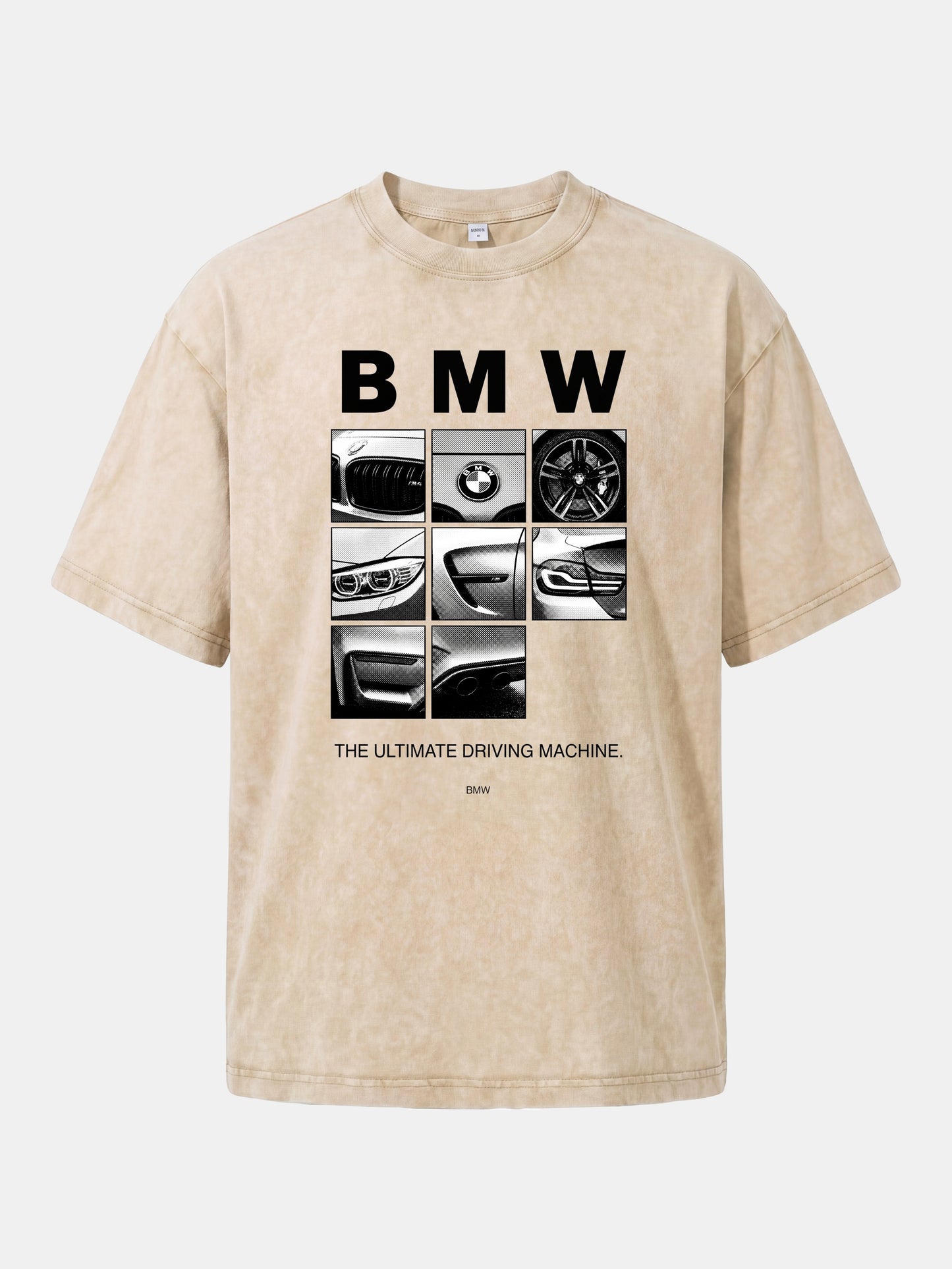 BMW 9 Grid Detail Collage Washed T-shirt