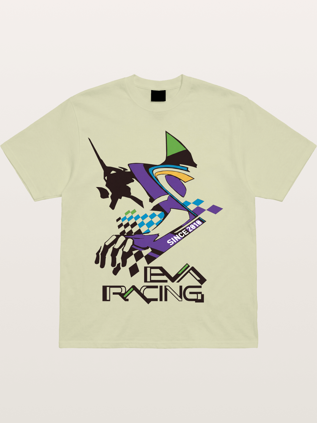 Eva Racing Checkered Flag Cotton T-shirt