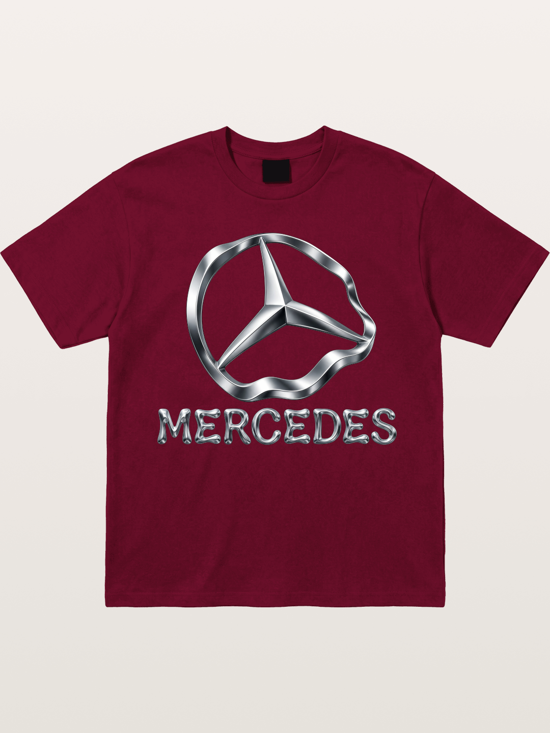 Mercedes Liquid Metal Logo Gildan T-shirt