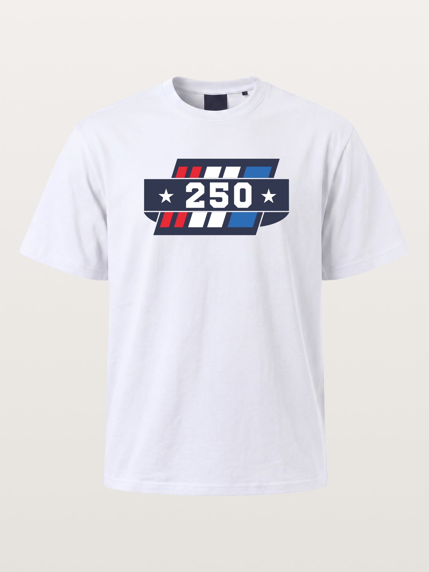 250th Anniversary Star Stripes Badge Cotton T-shirt