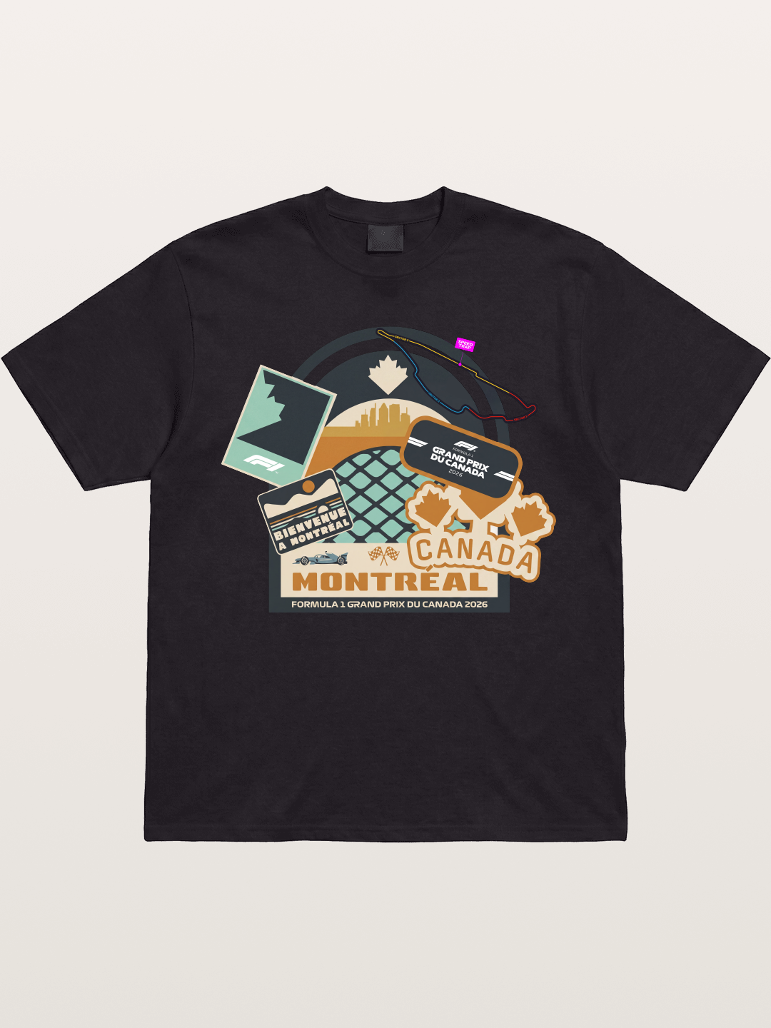 Montreal Canada GP 2026 Collage Gildan T-shirt