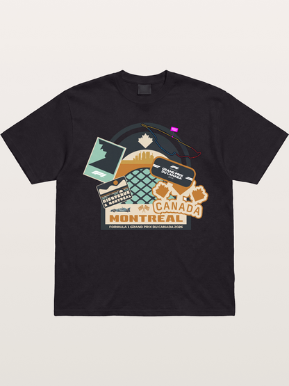 Montreal Canada GP 2026 Collage Gildan T-shirt