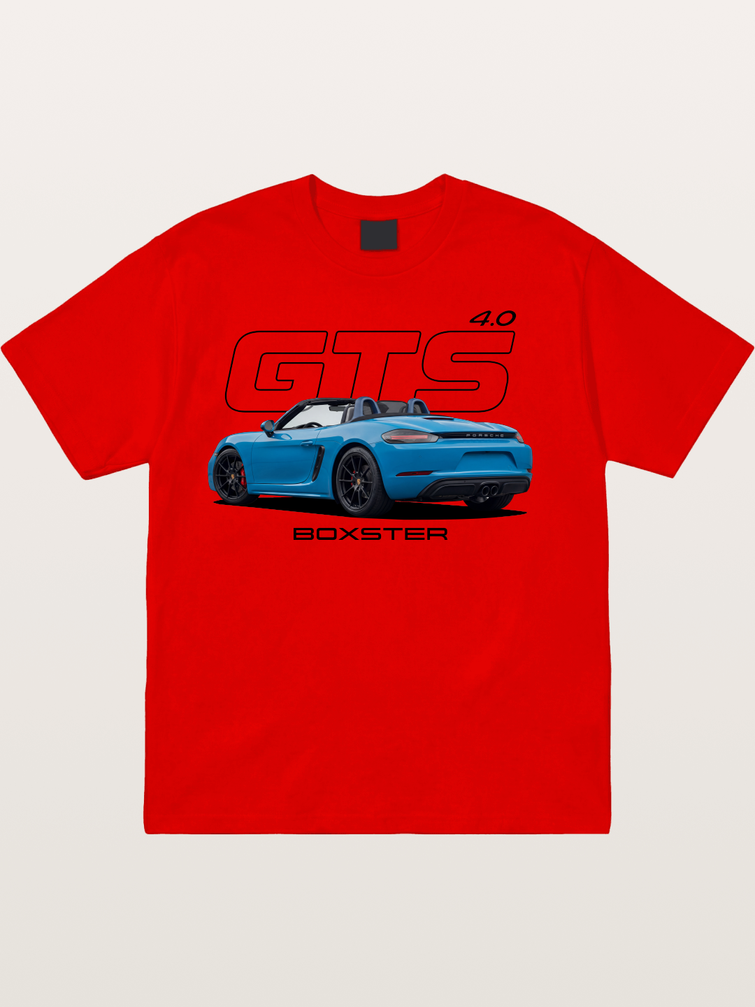 Porsche 718 Boxster GTS Print Cotton T-shirt