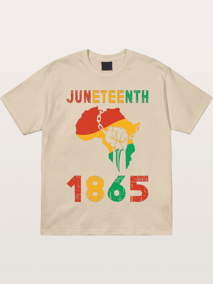 Juneteenth 1865 Africa Freedom Fist Gildan T-shirt