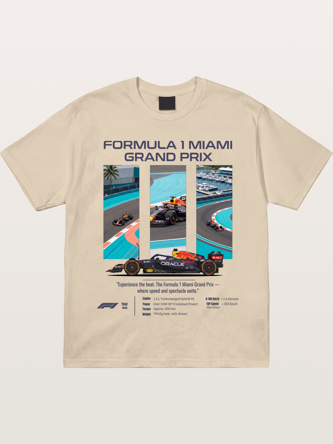 Miami Red Bull Race Art Gildan T-shirt
