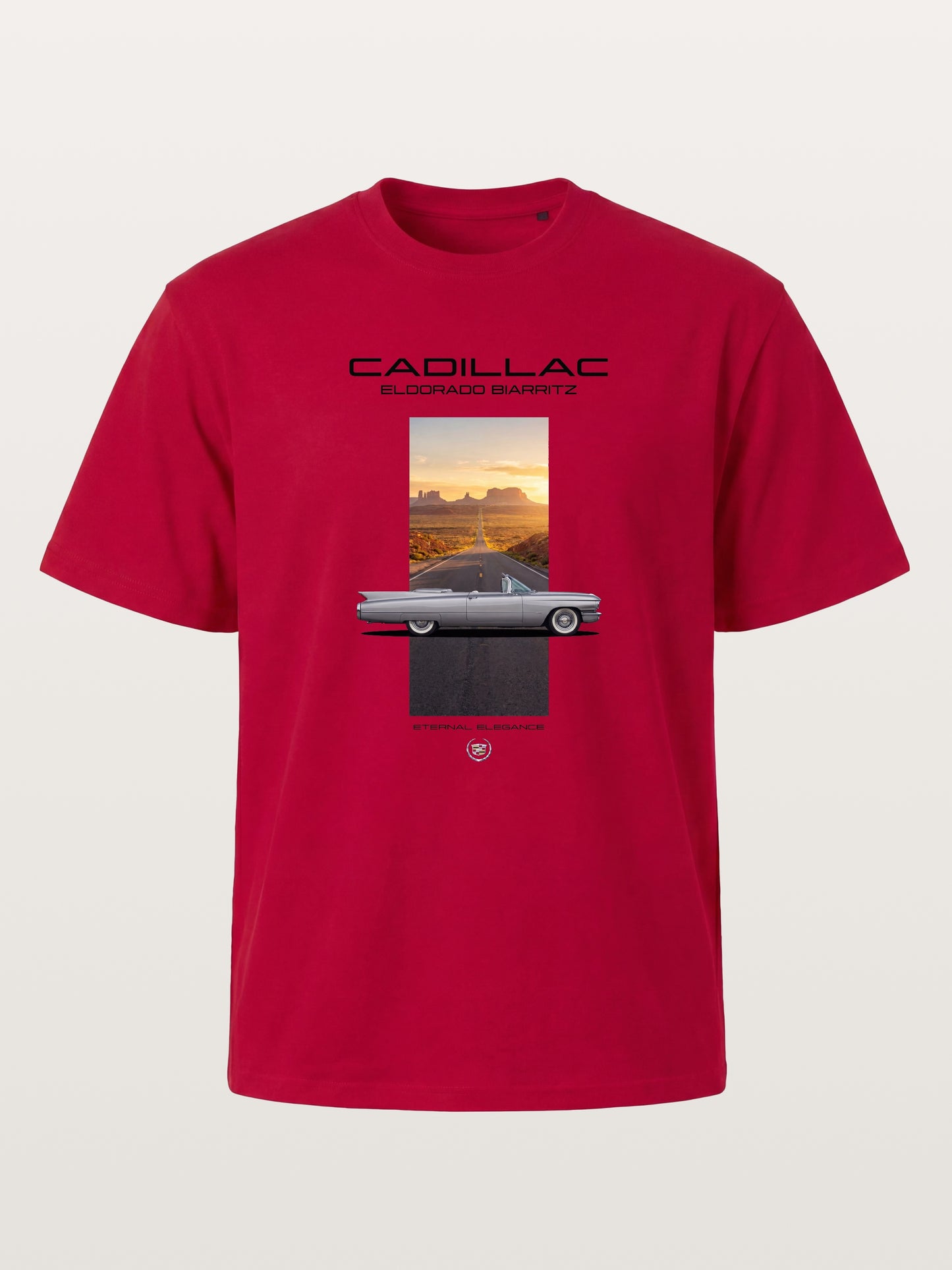 Cadillac Eldorado Desert Sunset Card Gildan T-shirt
