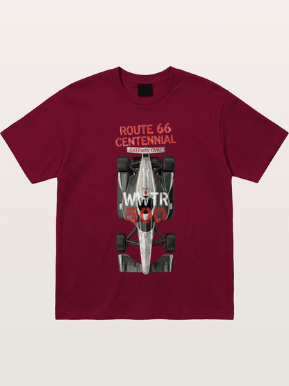 Back View Route66 IndyCar Gildan T-shirt
