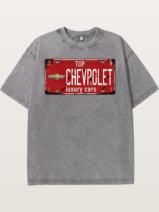 Chevrolet License Plate Washed T-shirt