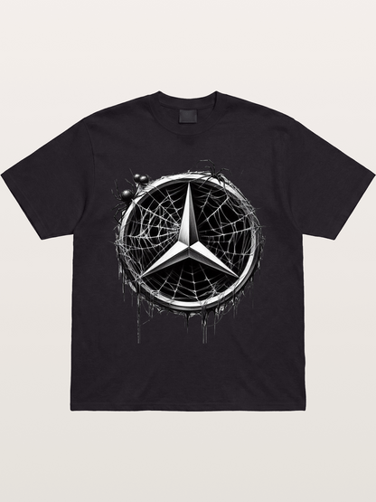 Mercedes Spider Web Logo Art Gildan T-shirt