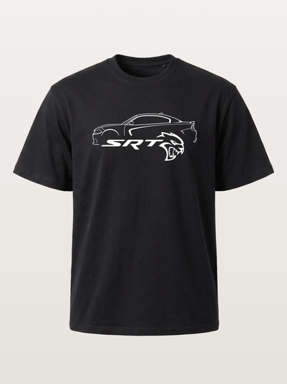 SRT Hellcat Side Silhouette Art Gildan T-shirt