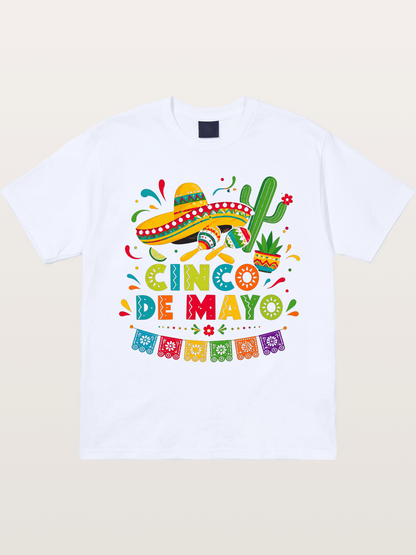 Cinco De Mayo Fiesta Art Gildan T-shirt