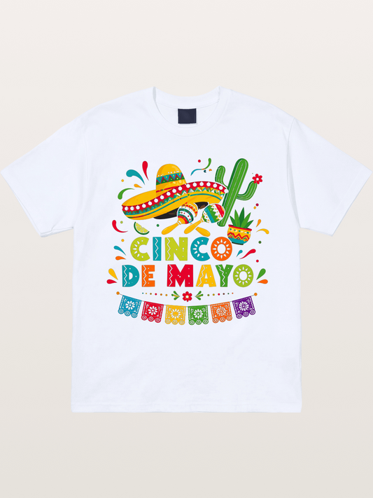 Cinco De Mayo Fiesta Art Gildan T-shirt