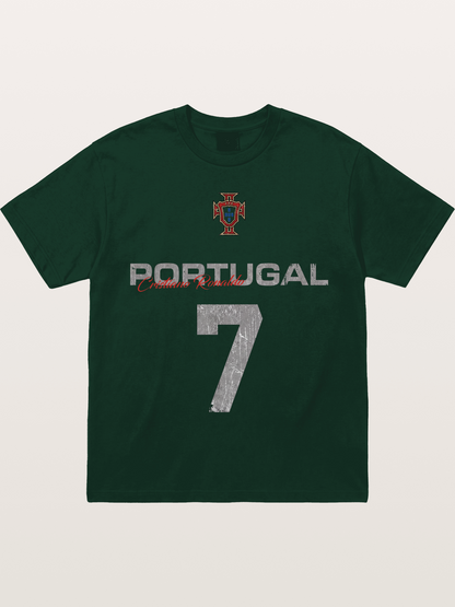 Portugal Ronaldo 7 Jersey Gildan T-shirt