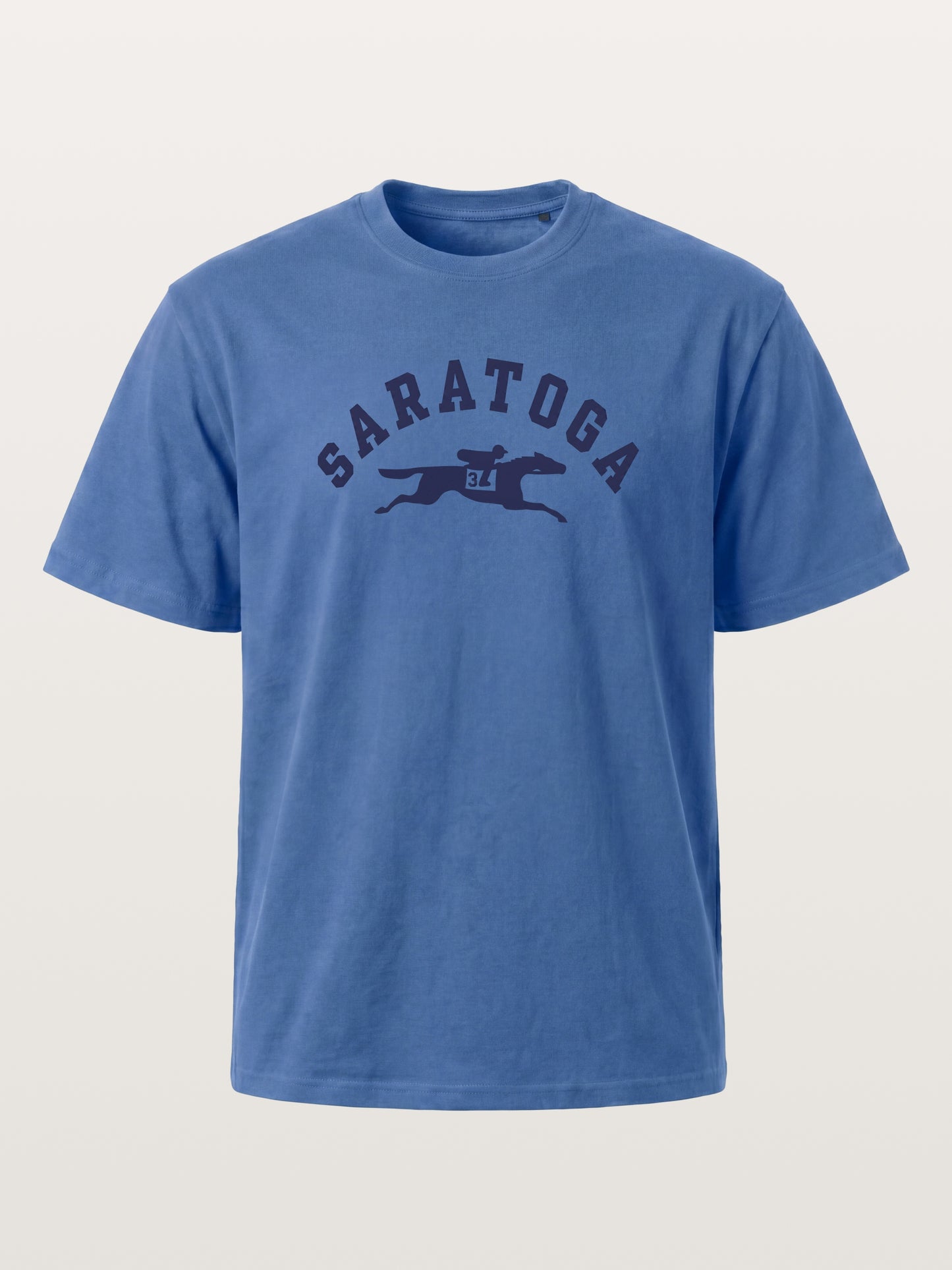 Saratoga Navy Horse Racing Mark Gildan T-shirt
