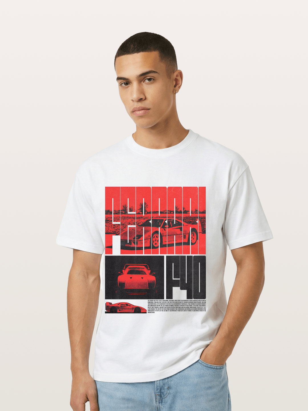 Red F40 Gildan T-shirt
