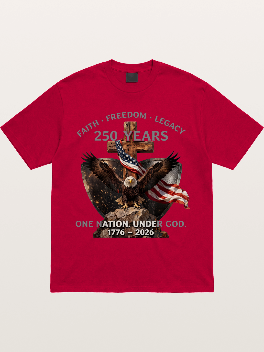 American Eagle Cross Faith Freedom Gildan T-shirt