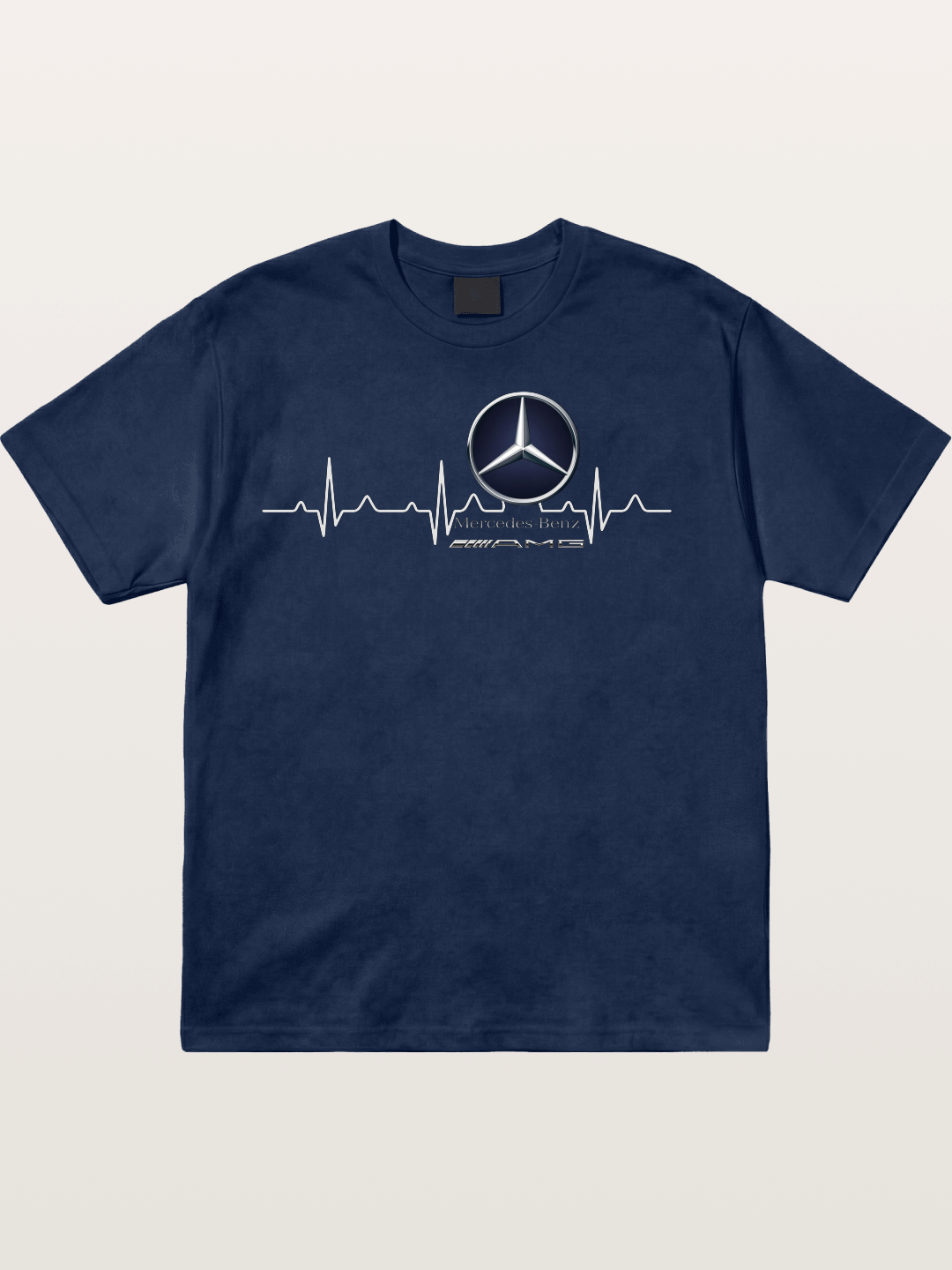 Mercedes Heartbeat Line Cotton T-shirt