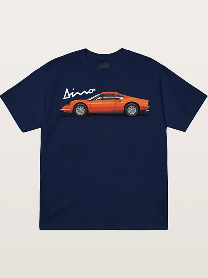 Vintage Orange Sports Car Side Gildan T-shirt