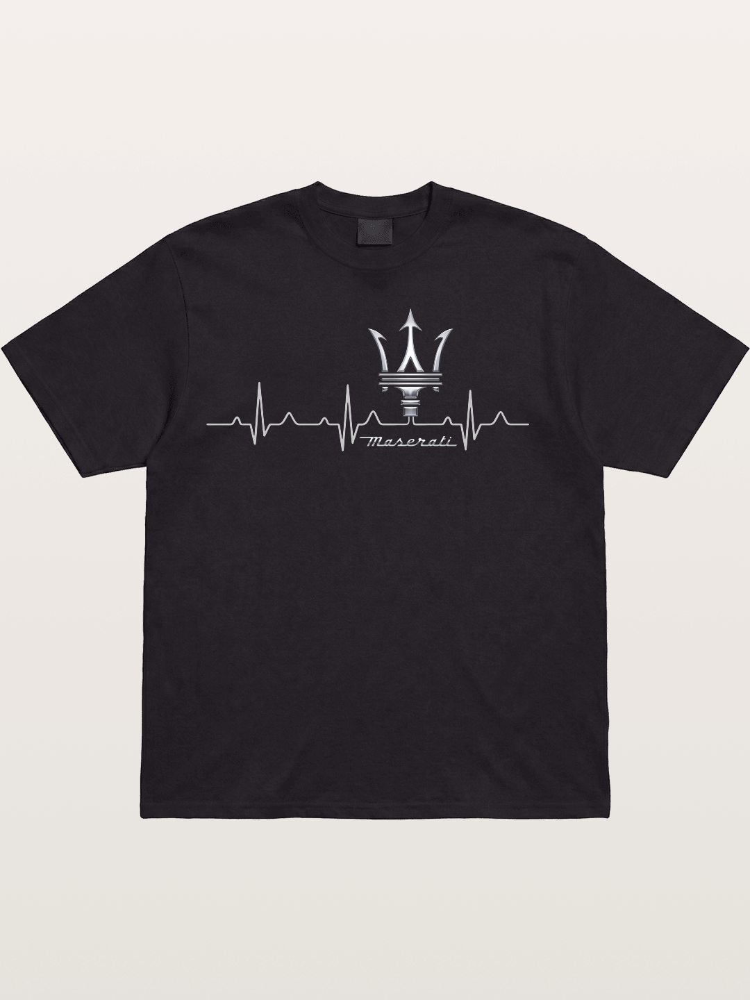 Maserati Heartbeat Emblem Cotton T-shirt