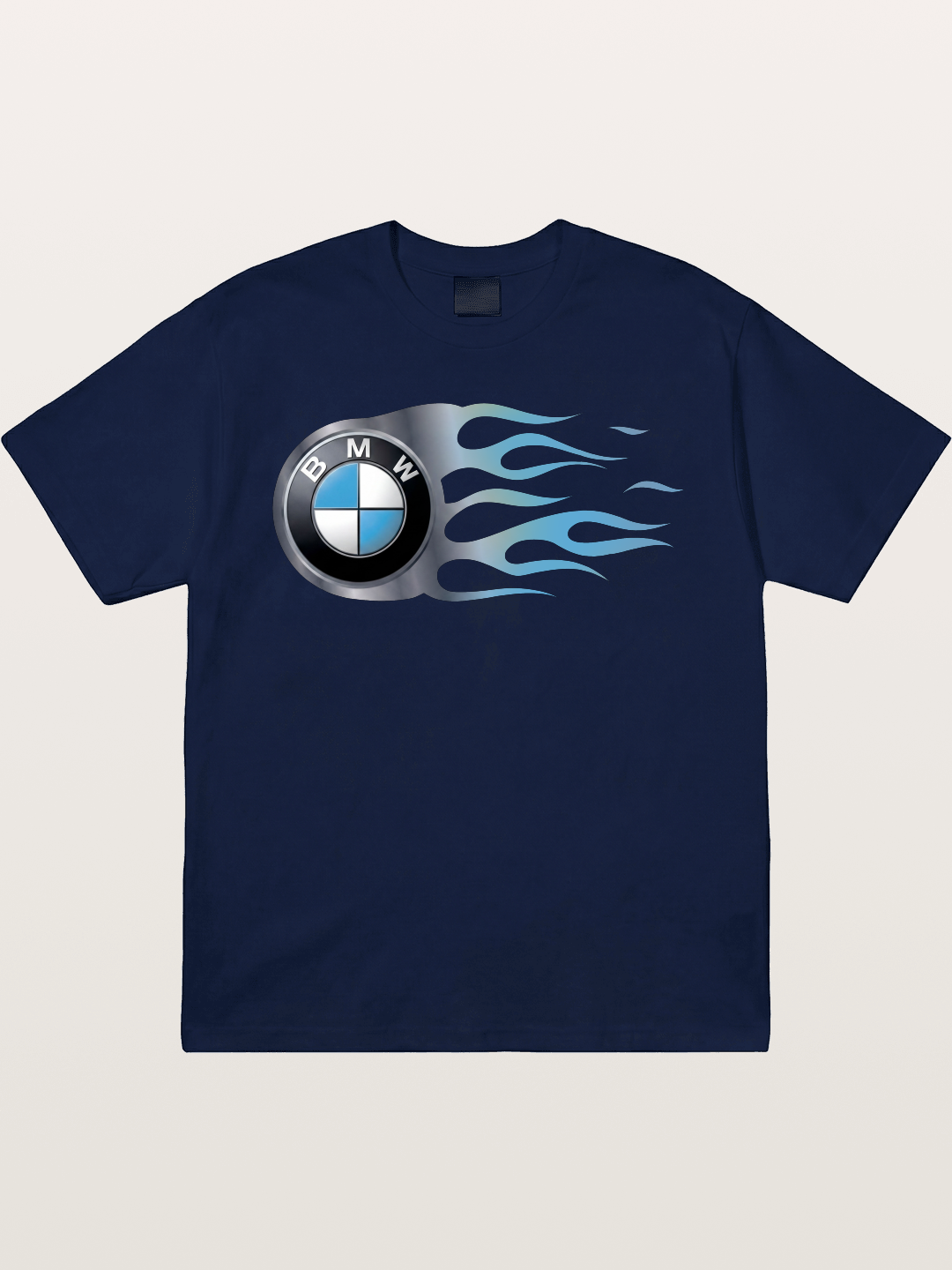 BMW Roundel With Blue Flame Gildan T-shirt