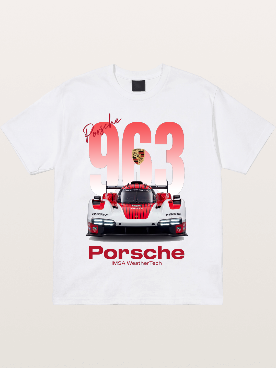 Porsche 963 IMSA WeatherTech Race Car Cotton T-shirt