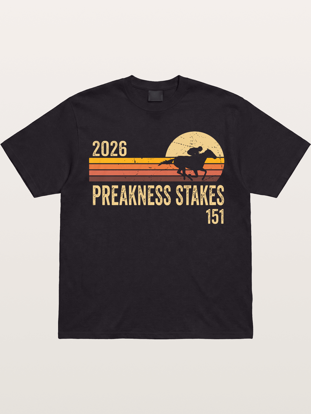 Retro Sunset Preakness Stakes 2026 Gildan T-shirt