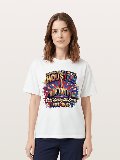Houston 2026 Host City Art Cotton T-shirt
