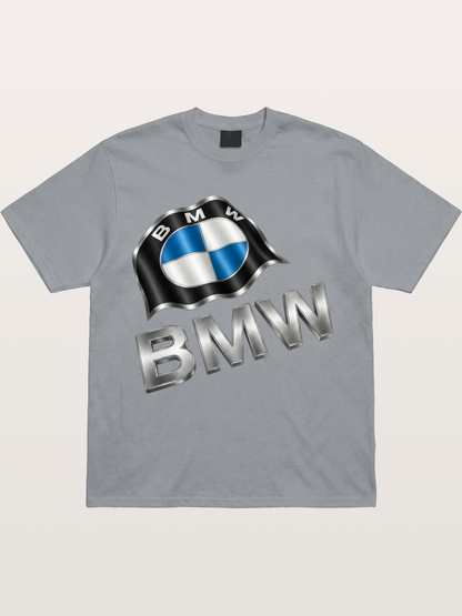 BMW Waving Flag Emblem Gildan T-shirt