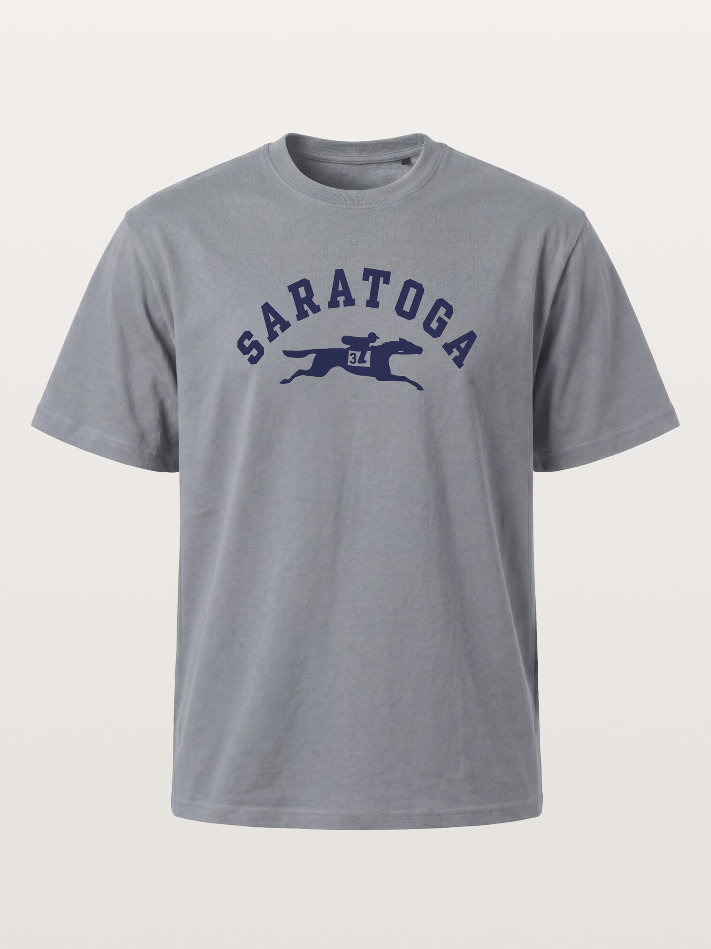 Saratoga Navy Horse Racing Mark Gildan T-shirt