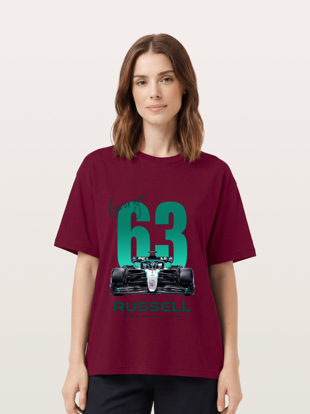 George Russell Mercedes F1 63 Gildan T-shirt