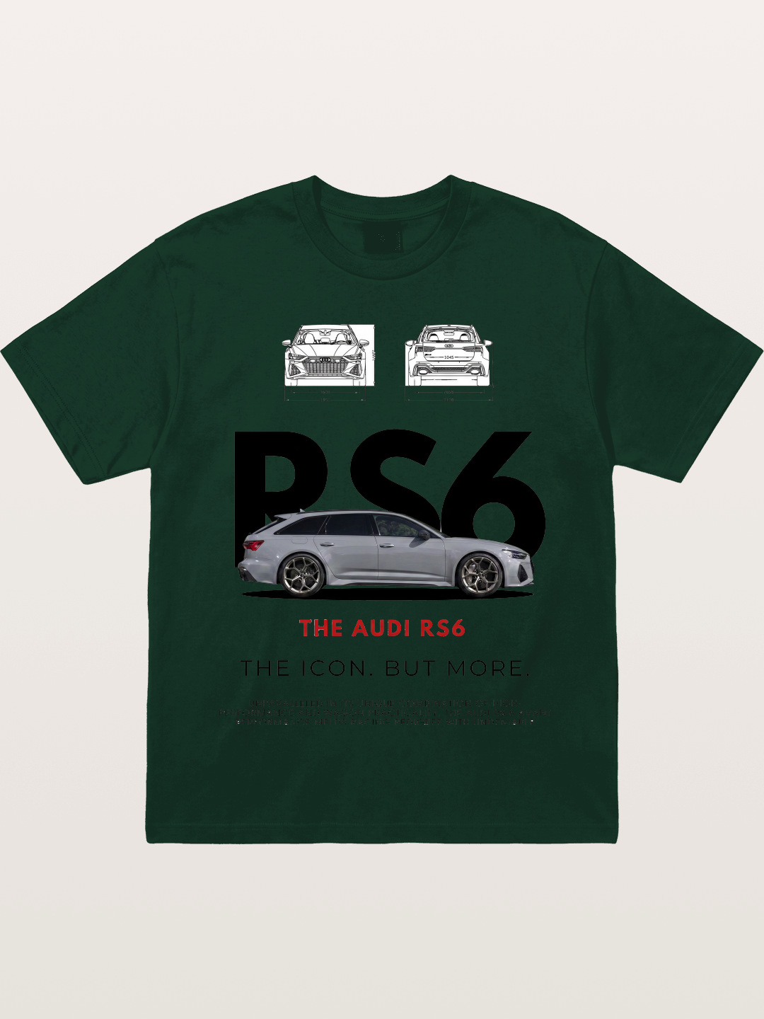 Audi RS6 Avant Poster Art Gildan T-shirt