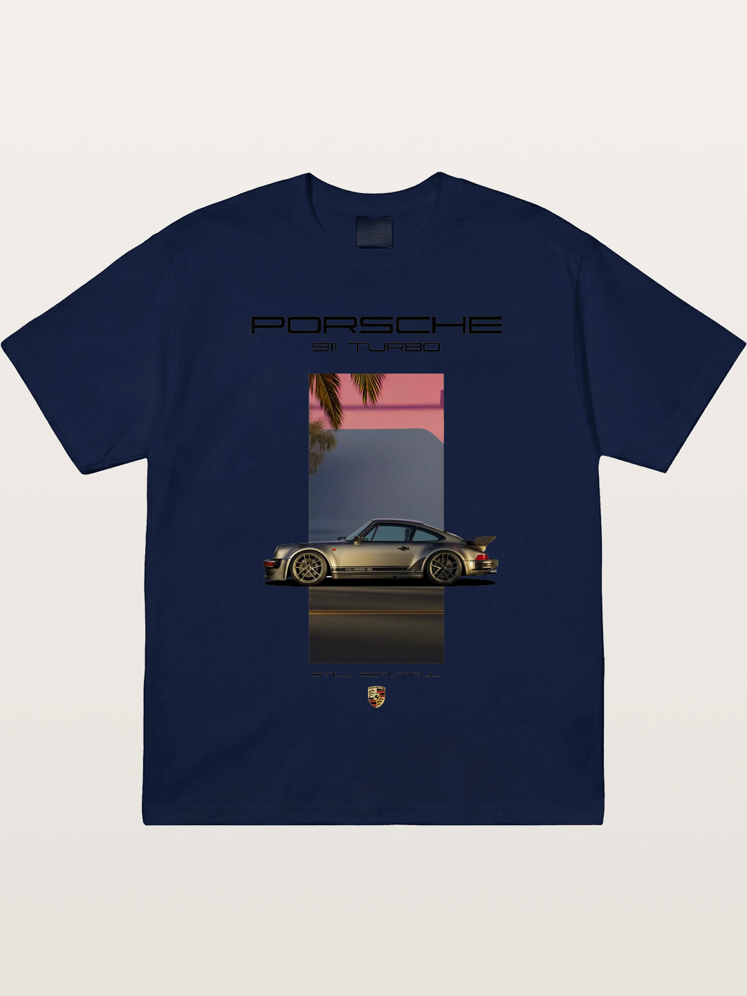 911 Turbo Retro Palm Print Gildan T-shirt