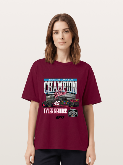 Tyler Reddick Daytona 500 Champion Print Gildan T-shirt
