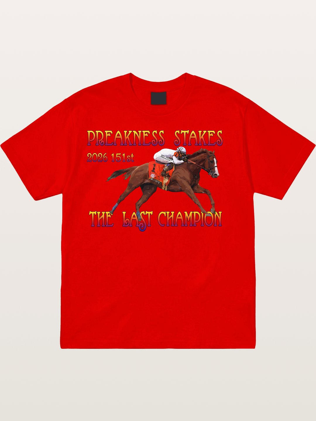 2026 Preakness Race Horse 1 Silks Cotton T-shirt