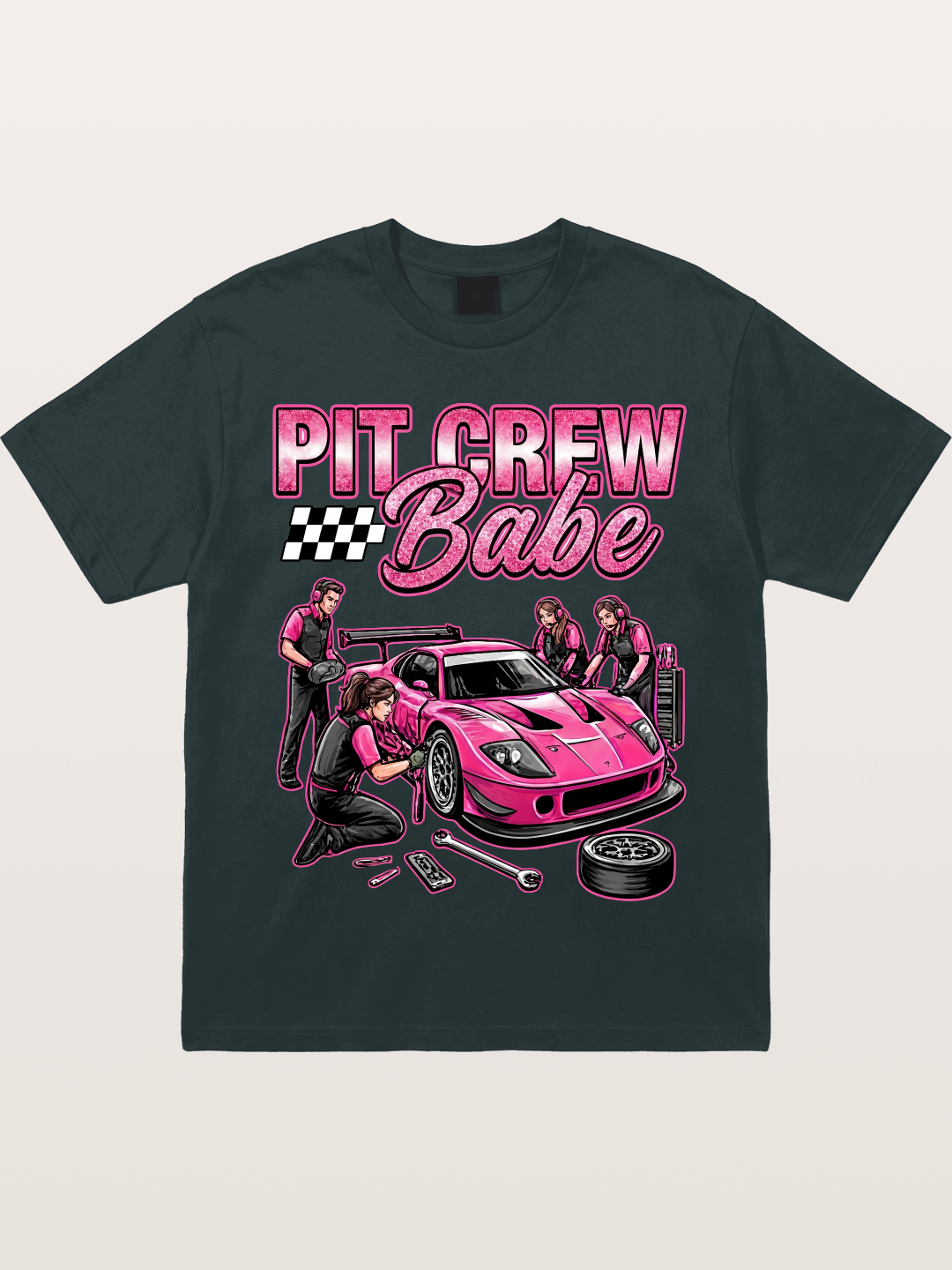 Pit Crew Babe Gildan T-shirt