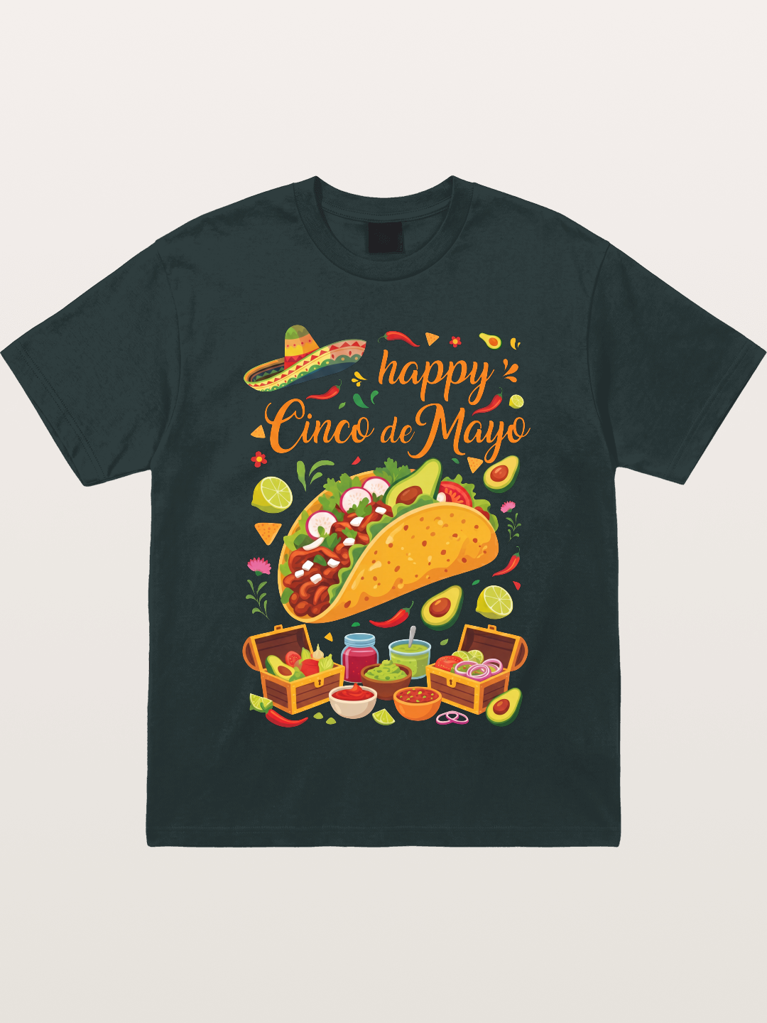 Cinco de Mayo Giant Taco Feast Gildan T-shirt