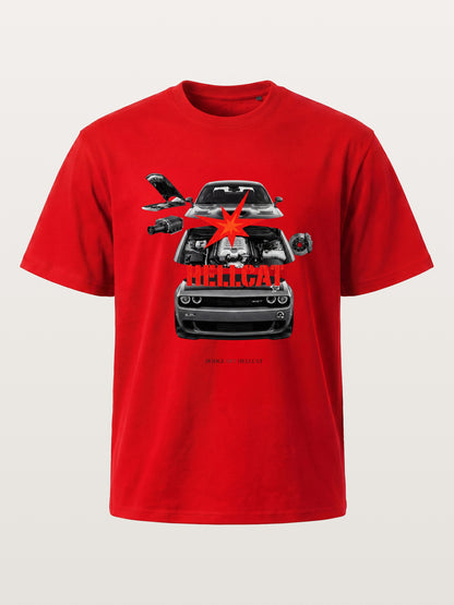Engine Explode Hellcat Artwork Cotton T-shirt