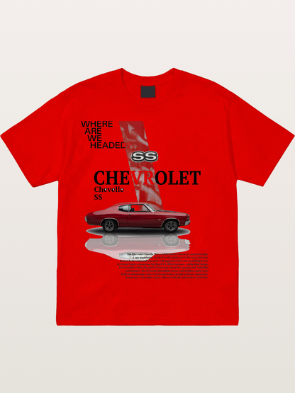 Red SS Coupe Cotton T-shirt