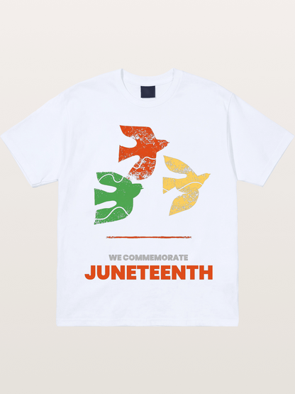 Juneteenth Peace Doves Commemoration Gildan T-shirt