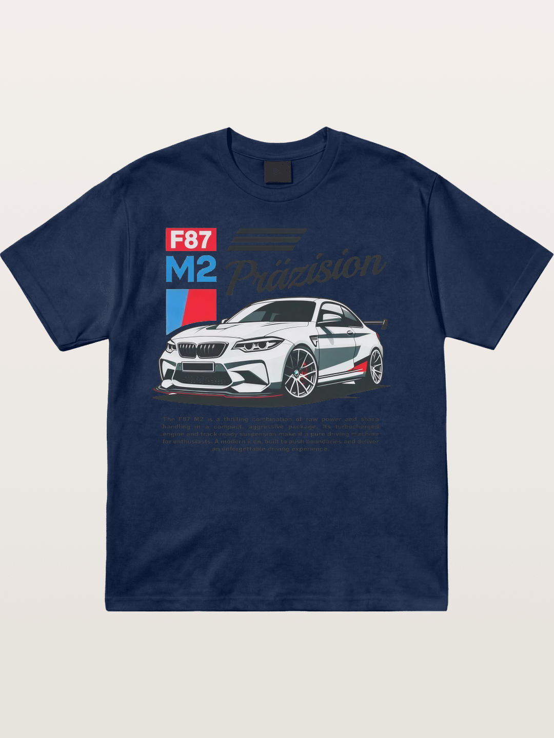 BMW F87 M2 Car Print Cotton T-shirt
