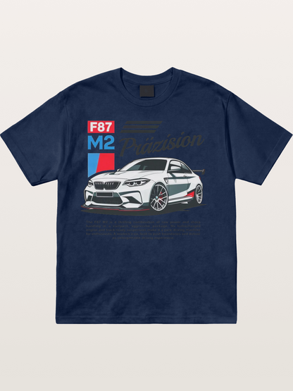 BMW F87 M2 Car Print Cotton T-shirt