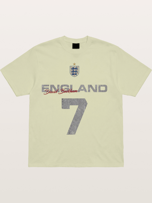 England Beckham 7 Vintage Cotton T-shirt