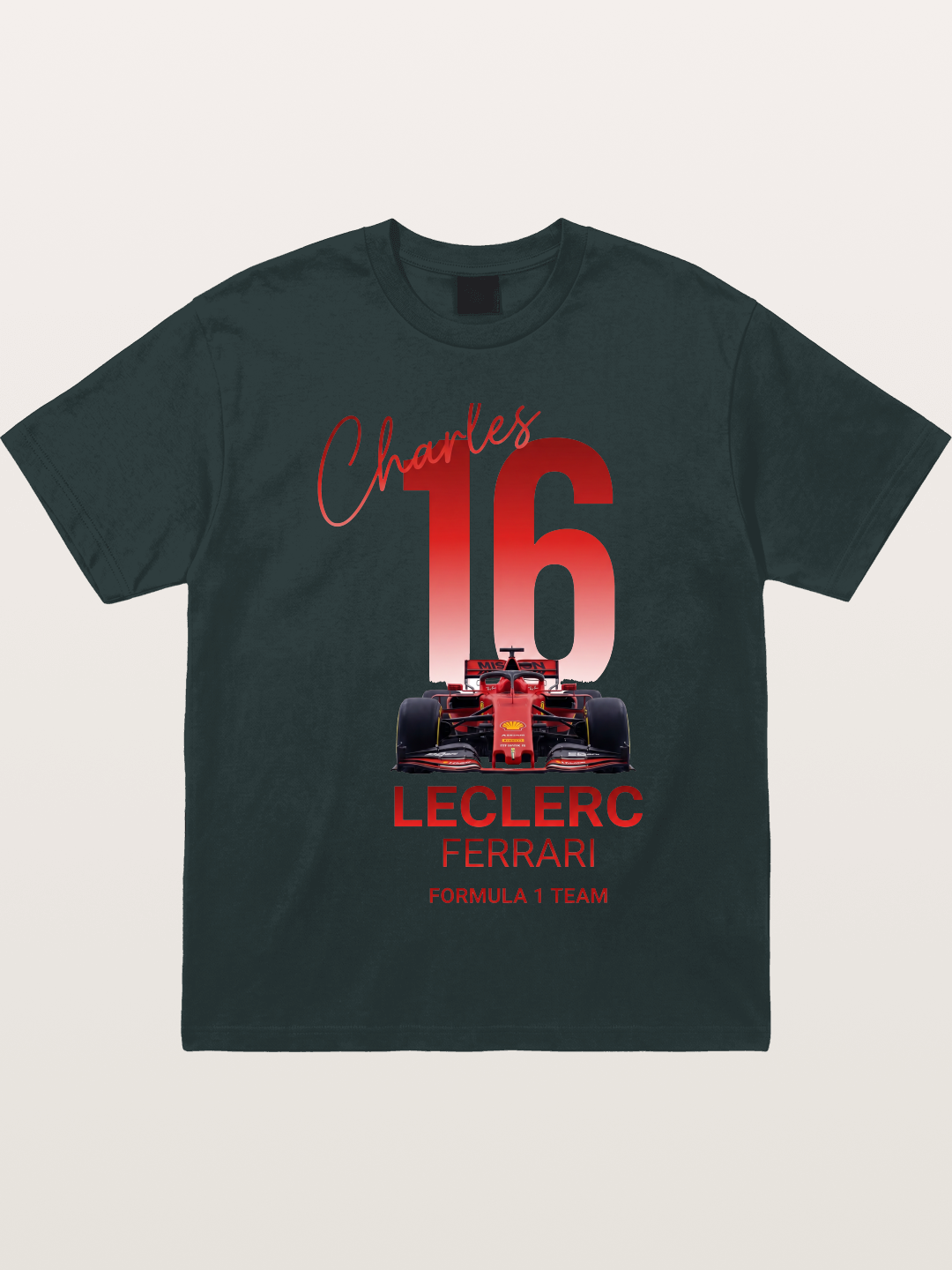 Charles Leclerc Ferrari 16 Art Gildan T-shirt