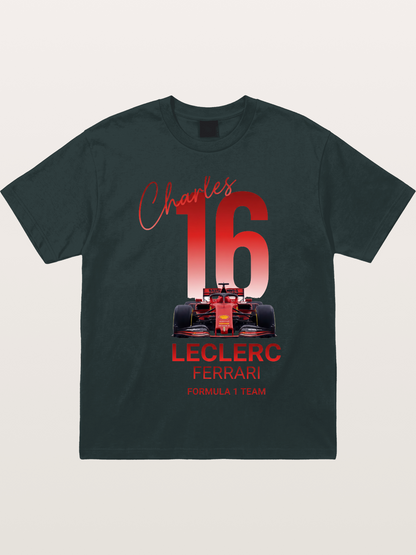 Charles Leclerc Ferrari 16 Art Gildan T-shirt