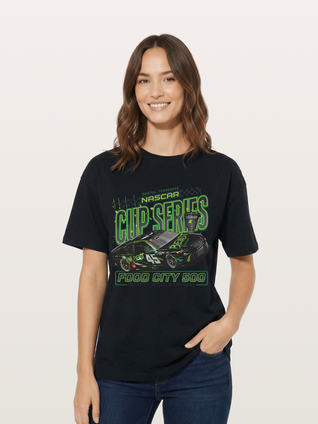 Bristol Food City 500 Art Cotton T-shirt
